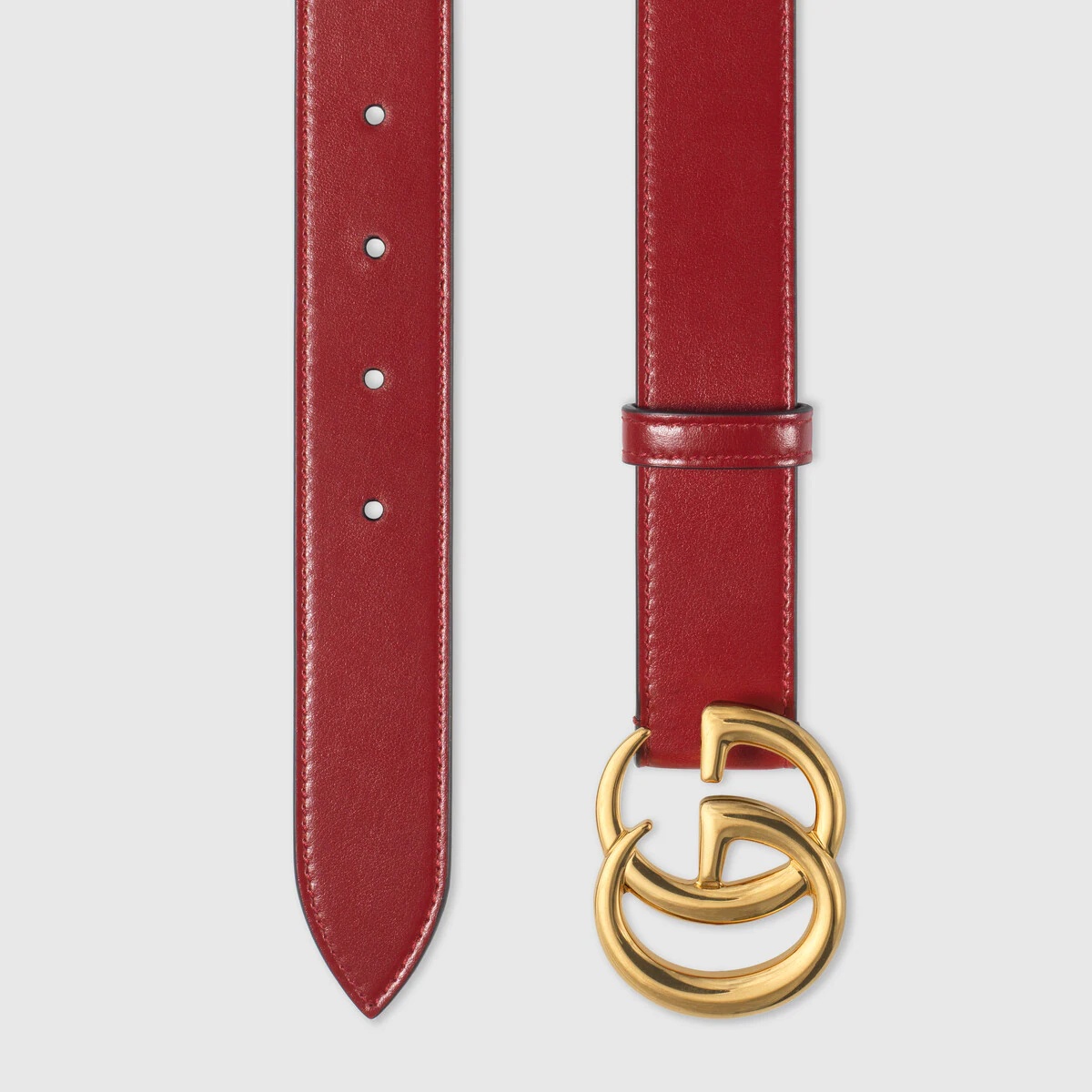 GG Marmont thin belt with shiny buckle - 2