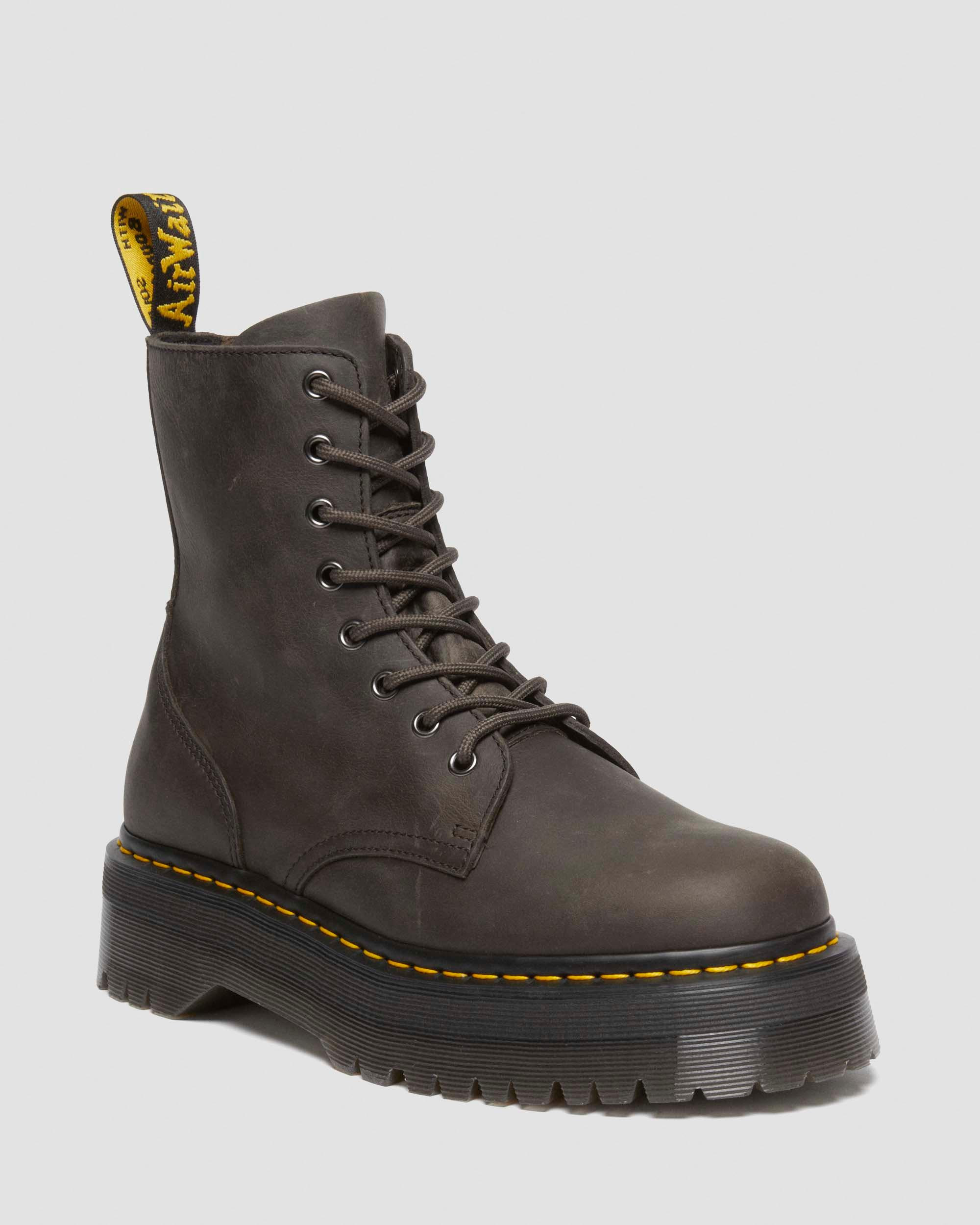 Jadon Boot Waxy Leather Platforms - 5