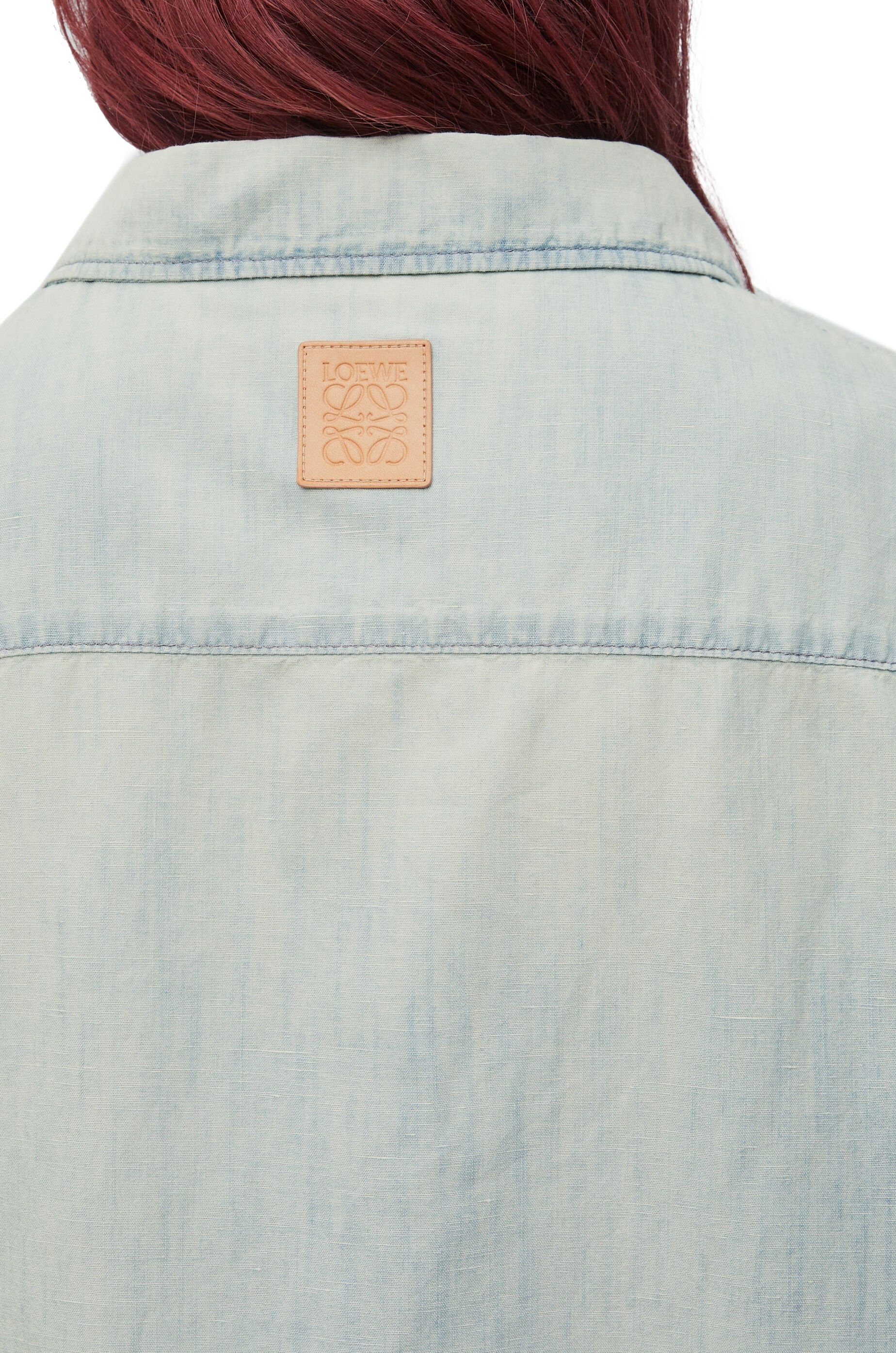 Short sleeve shirt in cotton and linen - 5