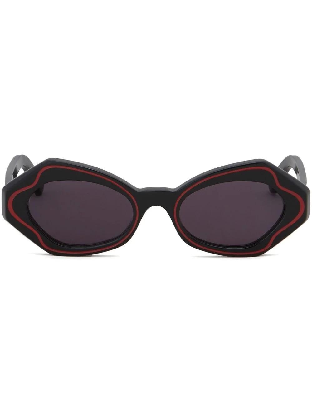 geometric-frame tinted sunglasses - 1