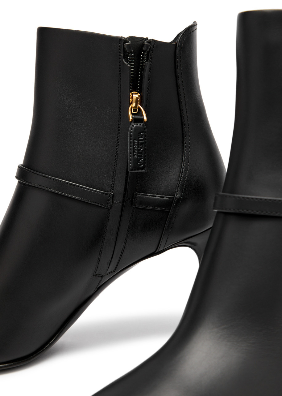 Valentino Garavani 75 Vlogo Leather Ankle Boots - 4