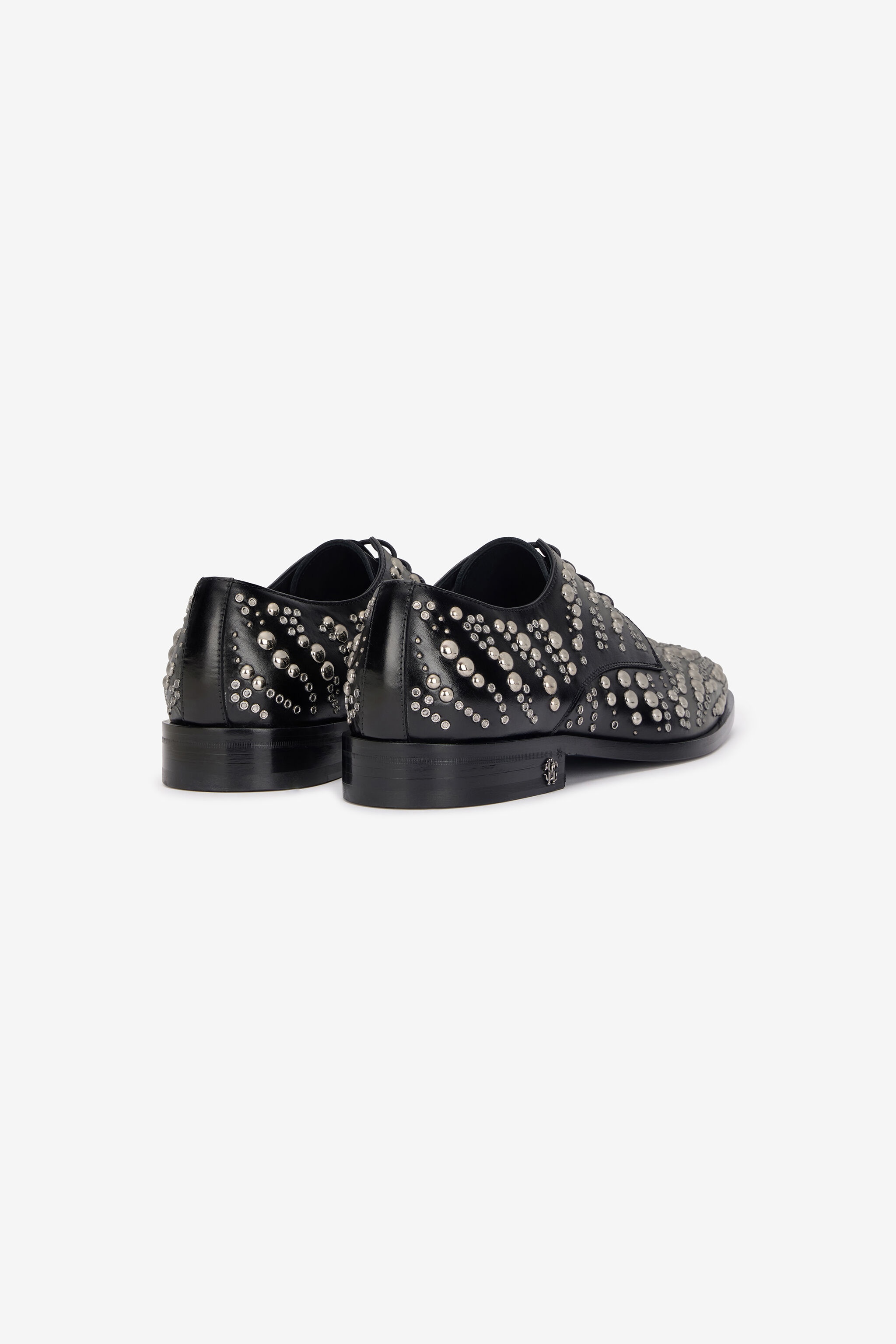 Lace-Up Loafers With Studs - 3