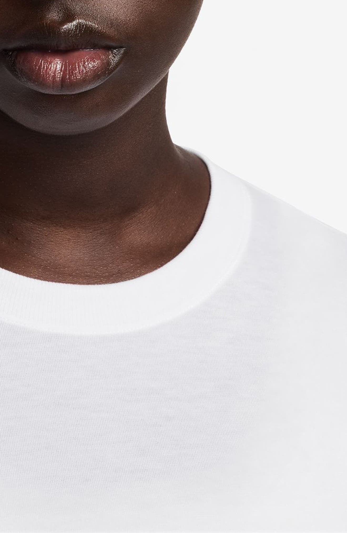 Nike One Relaxed Dri-FIT Crop Top in 100 White/clear at Nordstrom - 3