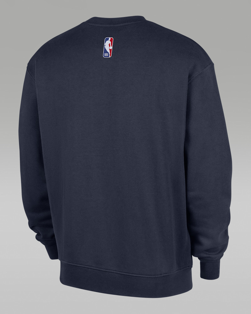 Jordan Dallas Mavericks Statement Essentials Men's Jordan NBA Fleece Crew-Neck Sweatshirt outlook
