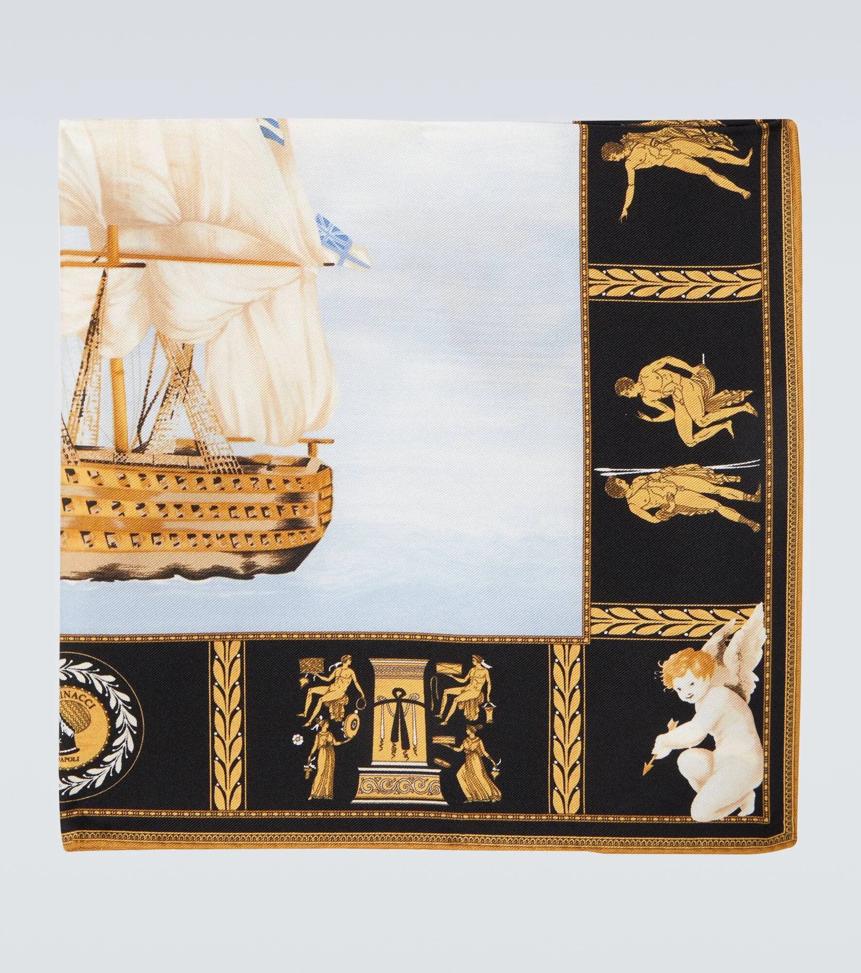 Printed silk pocket square - 1