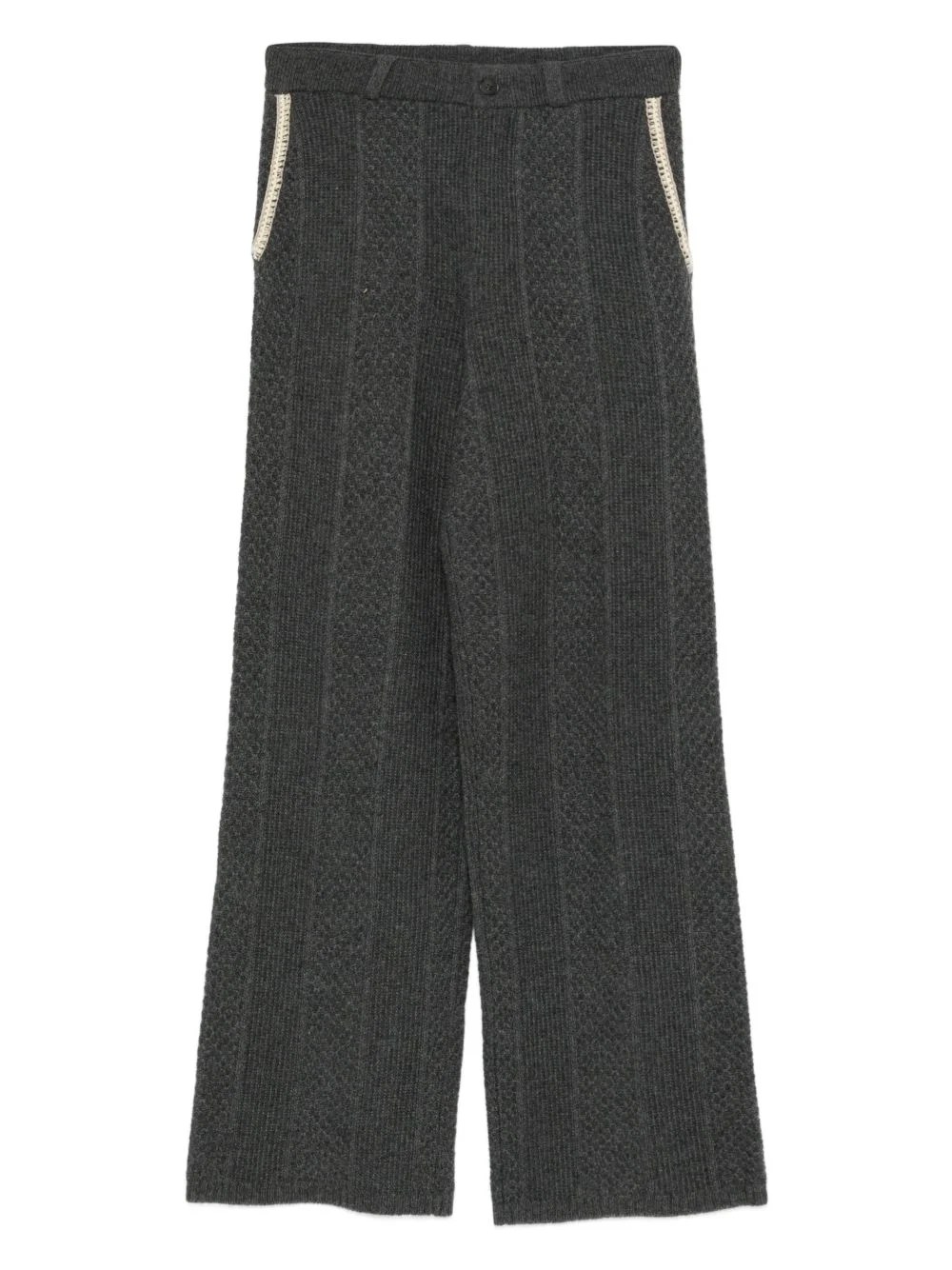 knitted trousers - 1