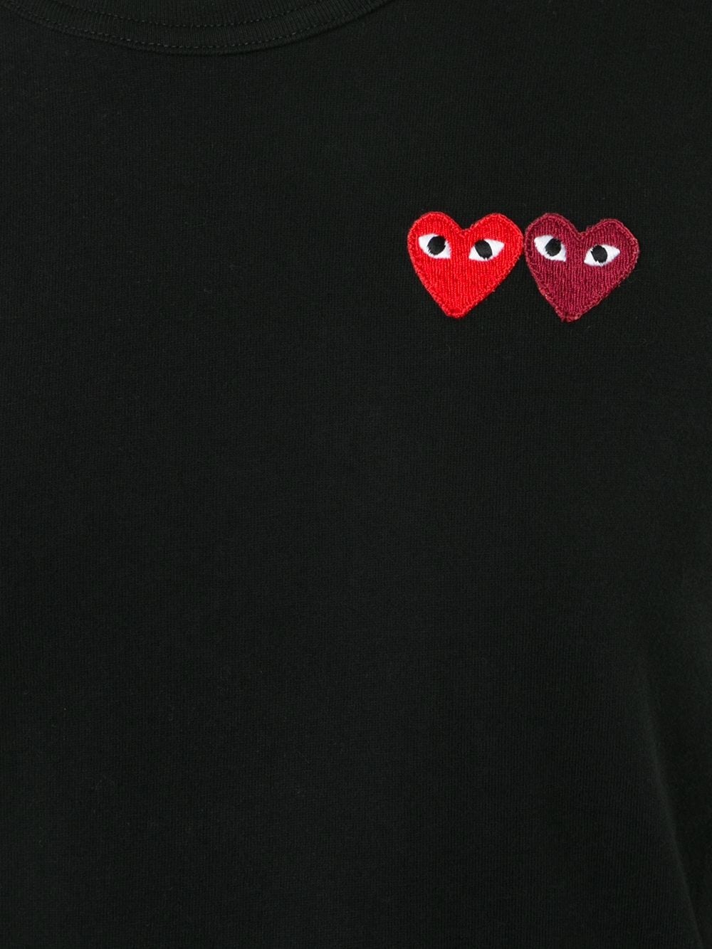 embroidered heart T-shirt - 5