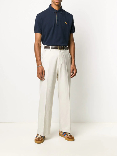 Etro embroidered logo polo short outlook