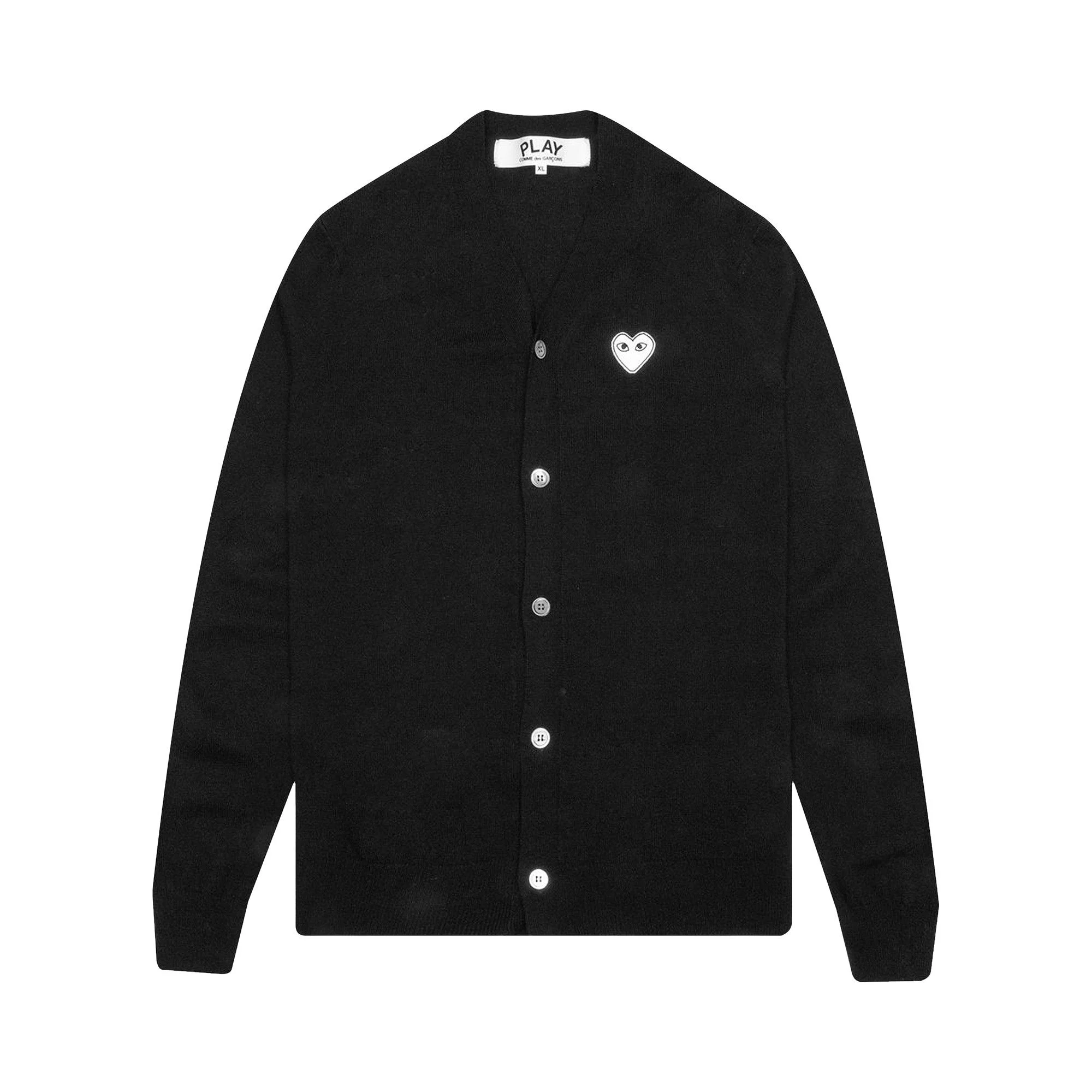Comme des Garçons PLAY V-Neck Cardigan 'Navy' - 1