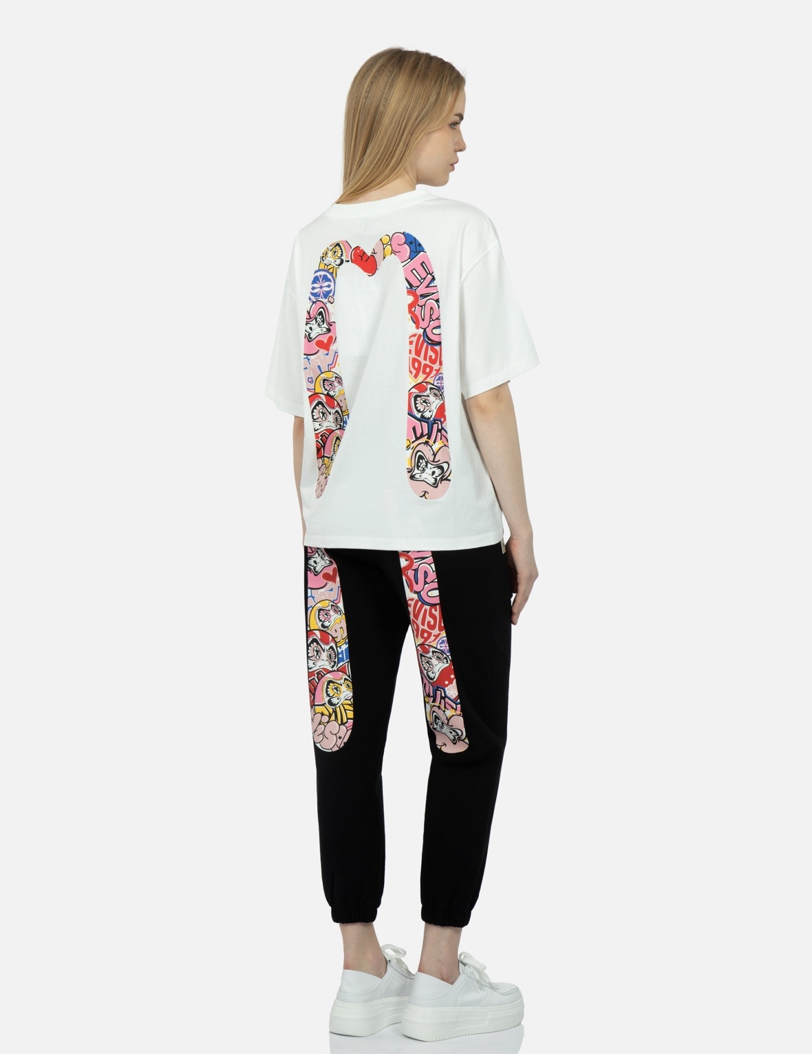 GRAFFITI DARUMA DAICOCK PRINT T-SHIRT - 3