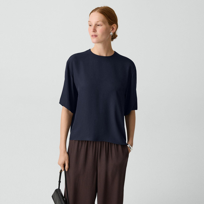 Boxy Tee in Washed Twill 2
