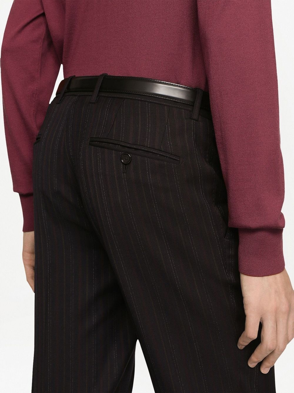 tailored pinstripe trousers - 5