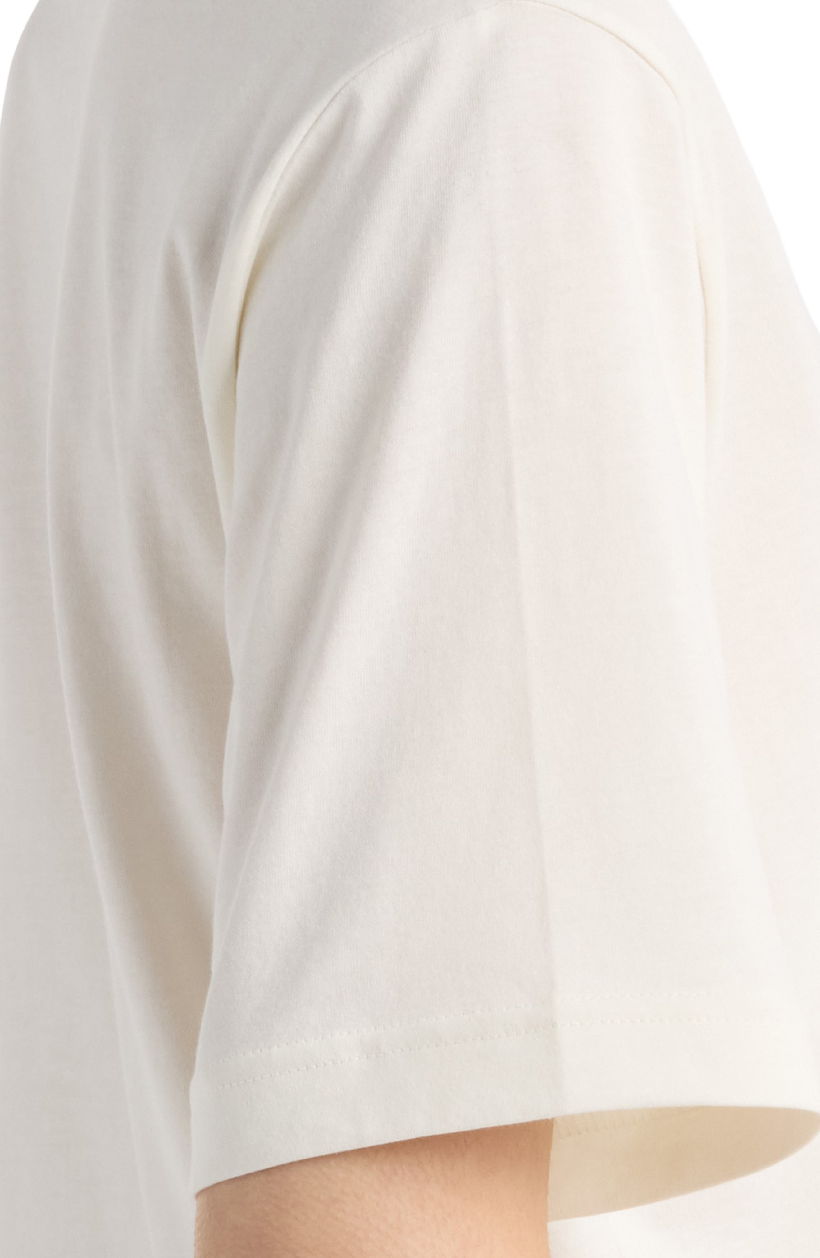 New Balance Heritage Relaxed Crop Logo Graphic T-Shirt in Sea Salt at Nordstrom - 5