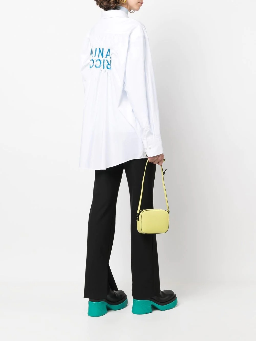 embroidered logo shirt - 2