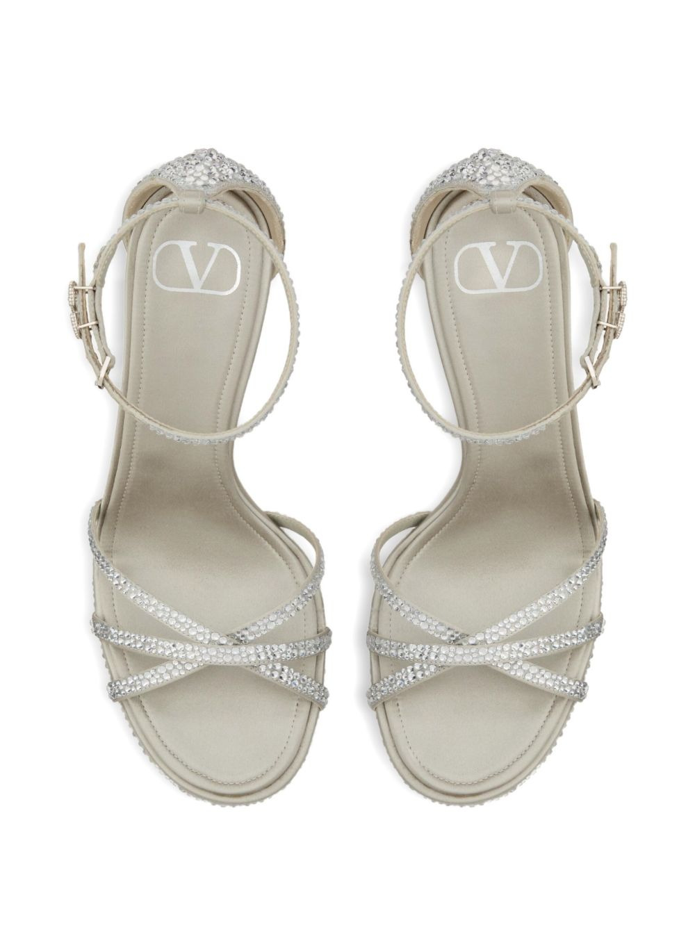 105mm Logo-buckle sandals - 4