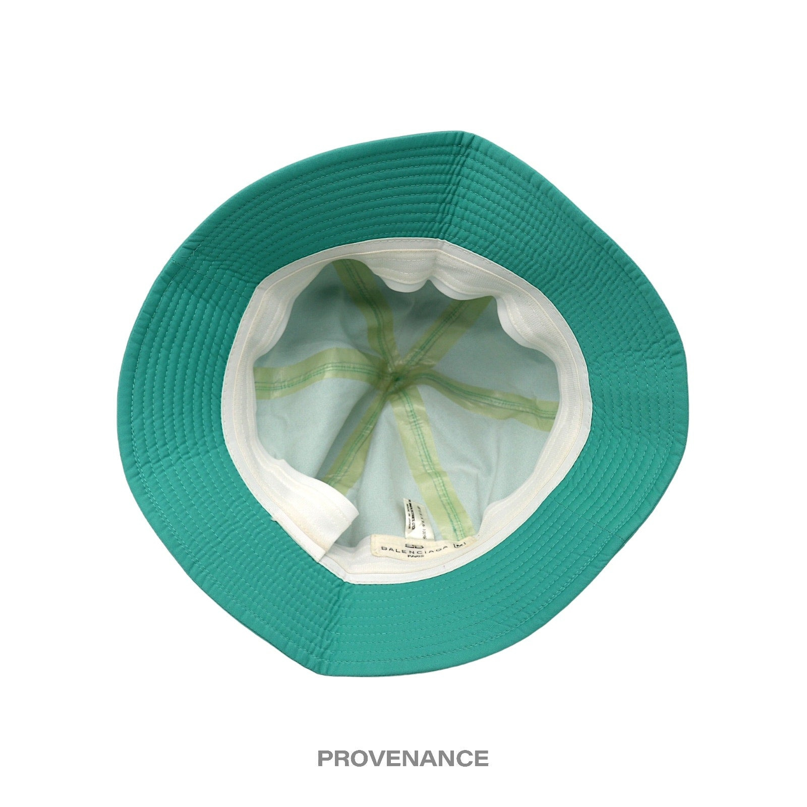 Balenciaga BB Logo Embroidered Bucket Hat - Turquoise - 4