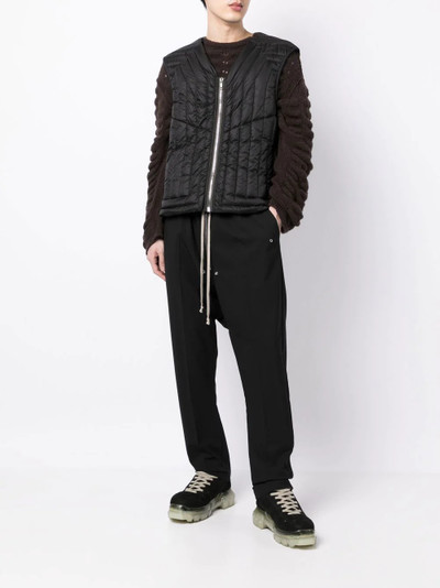 Rick Owens quilted gilet outlook