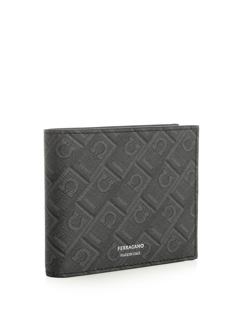 FERRAGAMO Ferragamo Monogram Wallets Black outlook