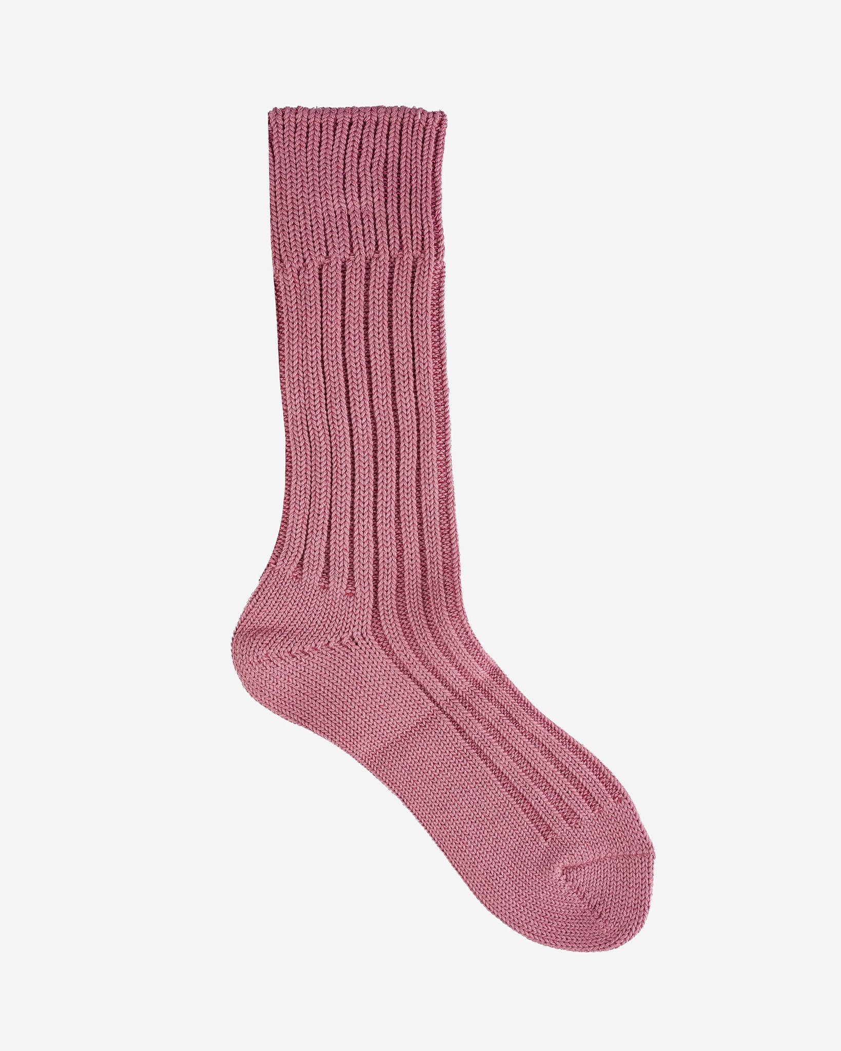 DEC-CAS-FLM Decka Cased Heavyweight Plain Socks - Flamingo - 3