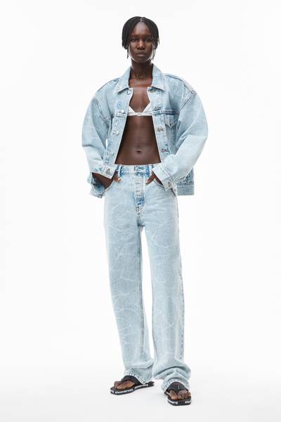 Alexander Wang SKATER JEAN IN PEBBLE BLEACH DENIM outlook