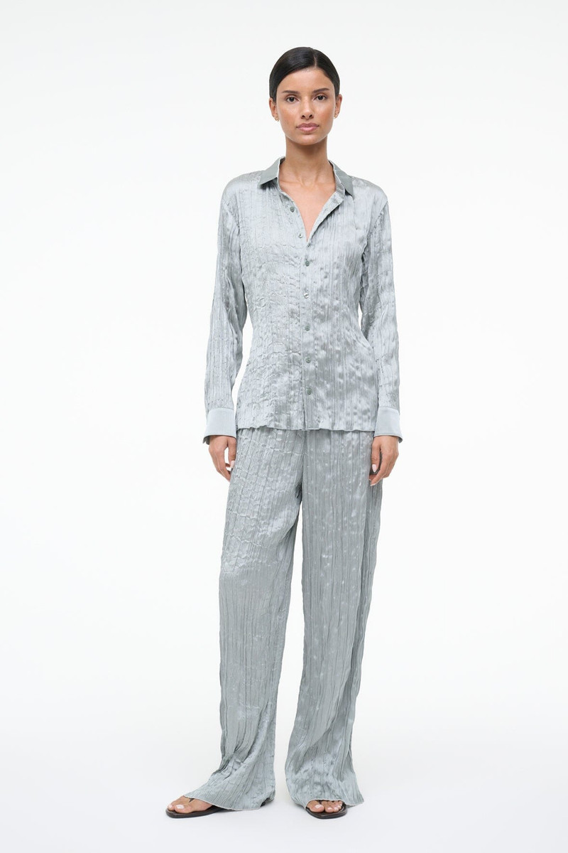 STAUD SUKI SHIRT SILVER SAGE 6