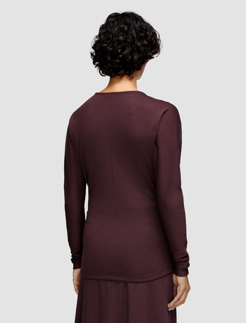 Wool Jersey V Neck Top 4