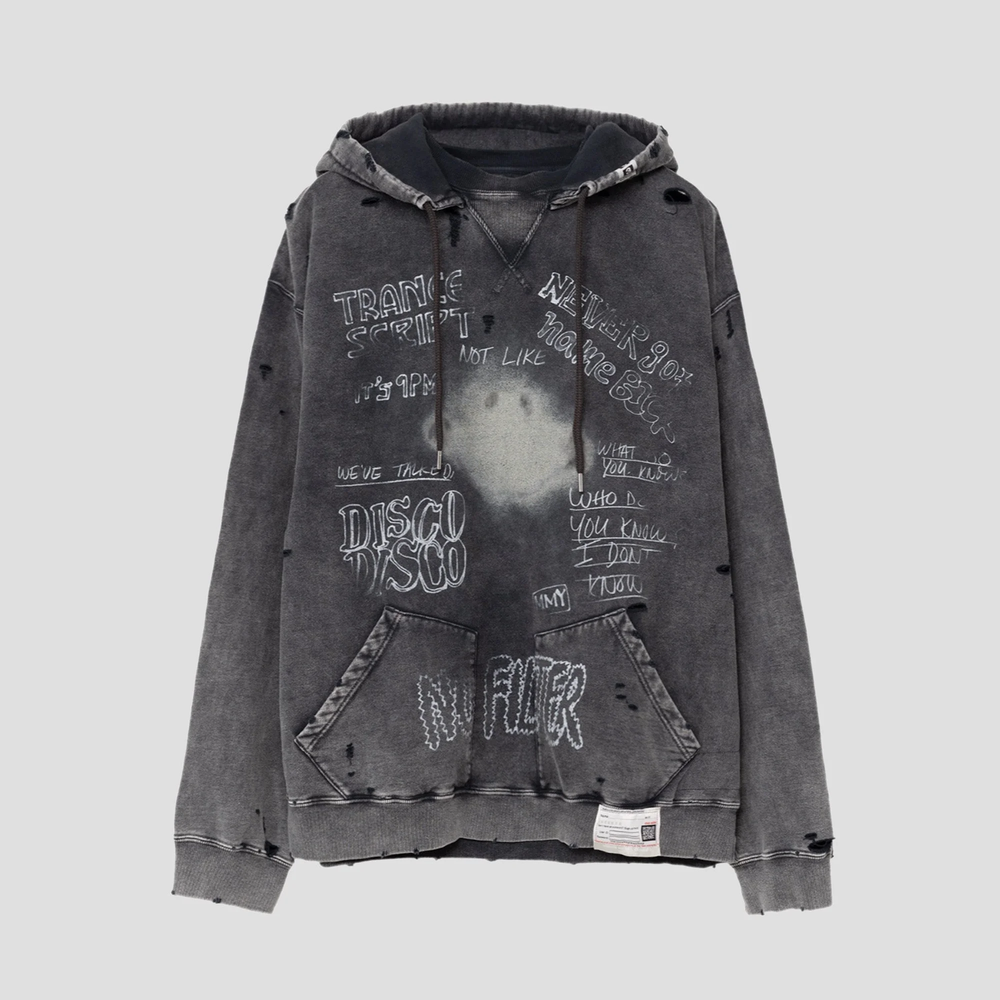 DISTRESSED HOODIE - 1
