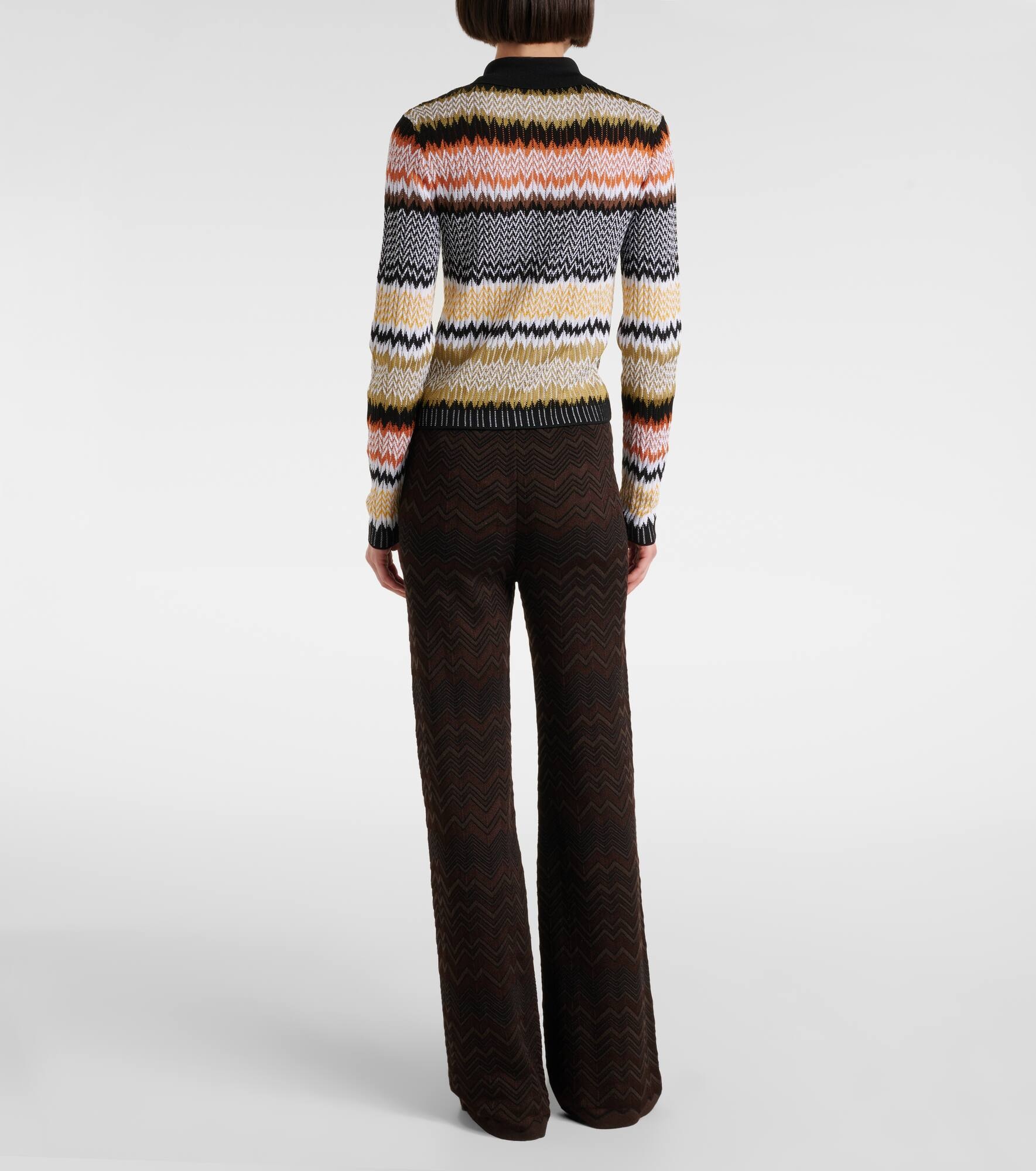 Zigzag polo sweater - 3