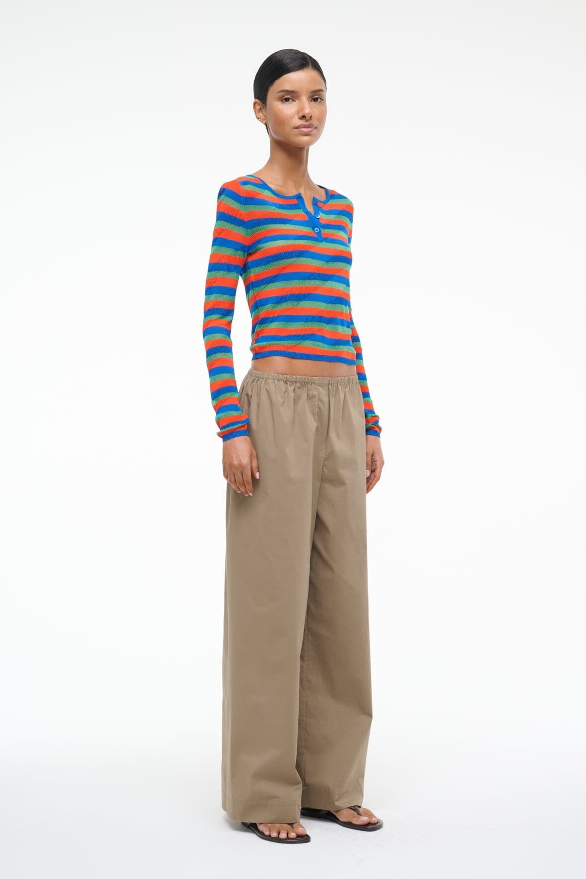 STAUD BONFIRE PANT TAUPE - 4