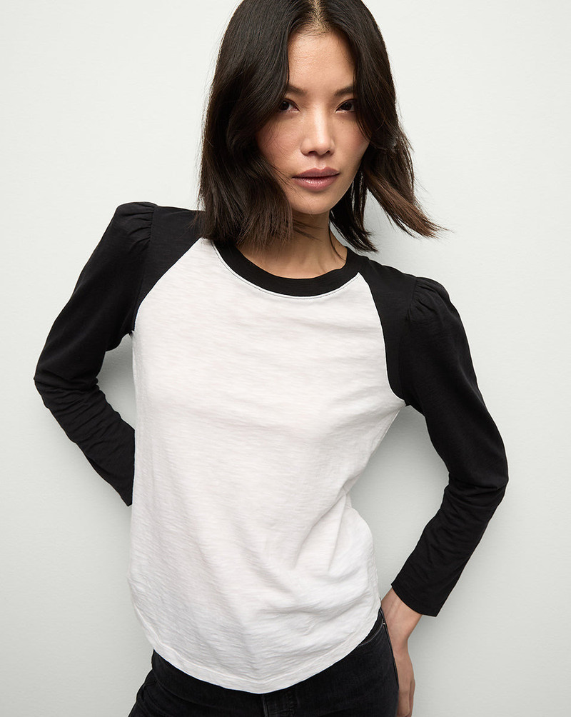 VERONICA BEARD MASON BASEBALL TEE outlook