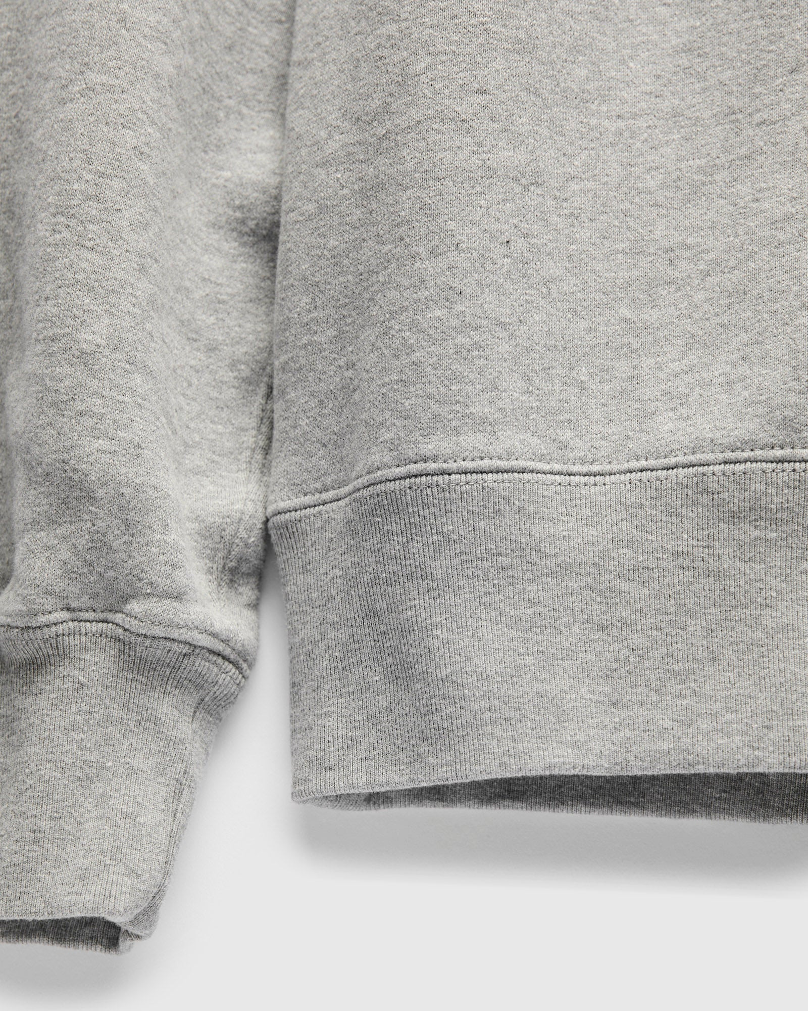 Azuma-Knit Fleece Crewneck Sweater in Heather Grey - 5