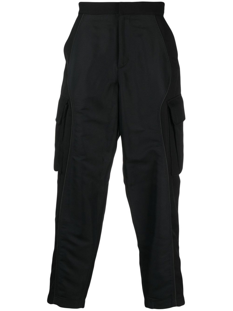 panelled cropped track pants 1