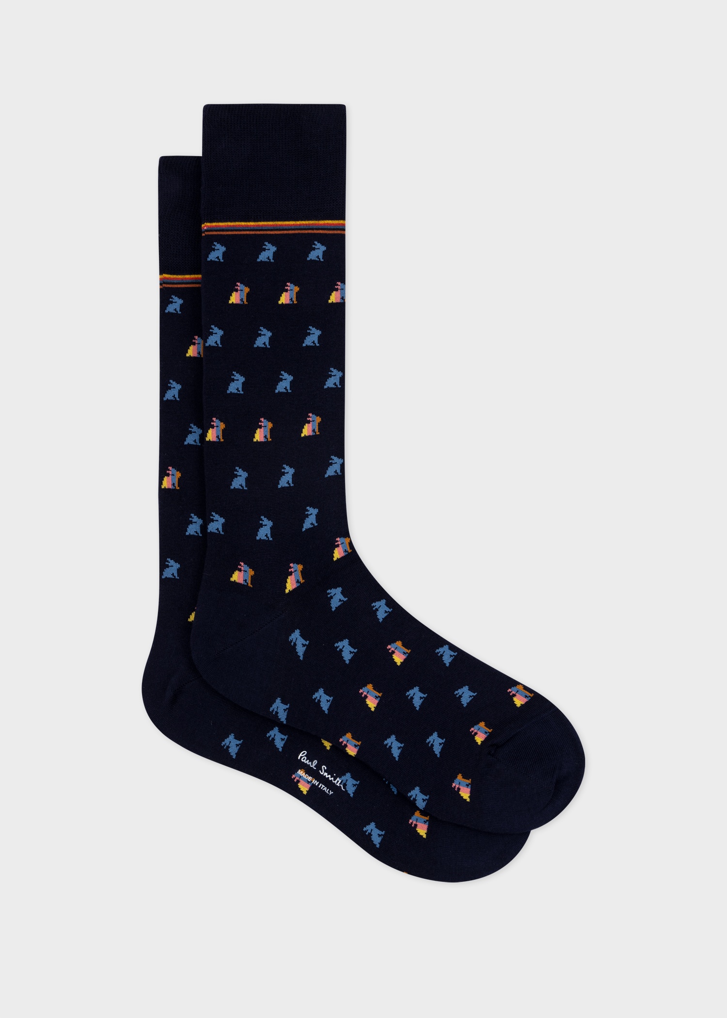 Navy 'Rabbit' Socks - 1