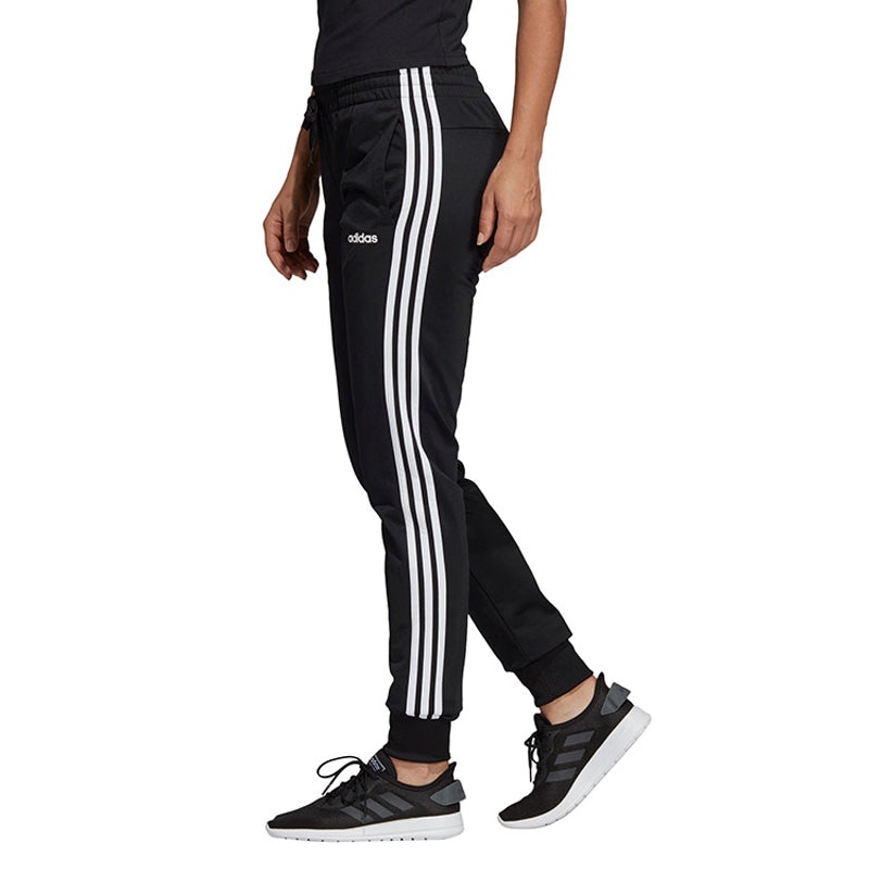 (WMNS) adidas W E 3s Pant Tri Slim Fit Bundle Feet Knit Sports Pants/Trousers/Joggers Black DP2382 - 4