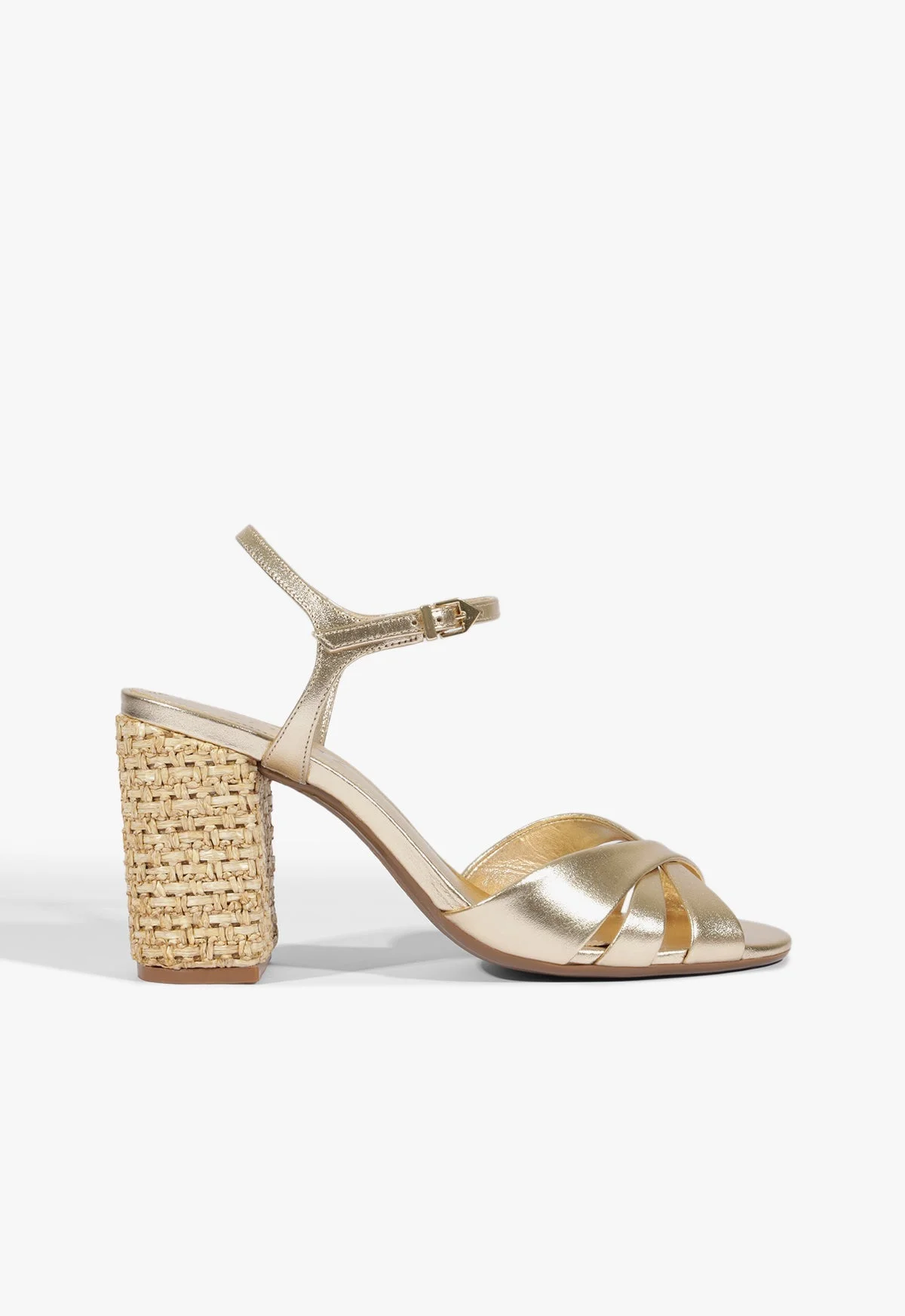 Keefa Raffia High Block Sandal - 1