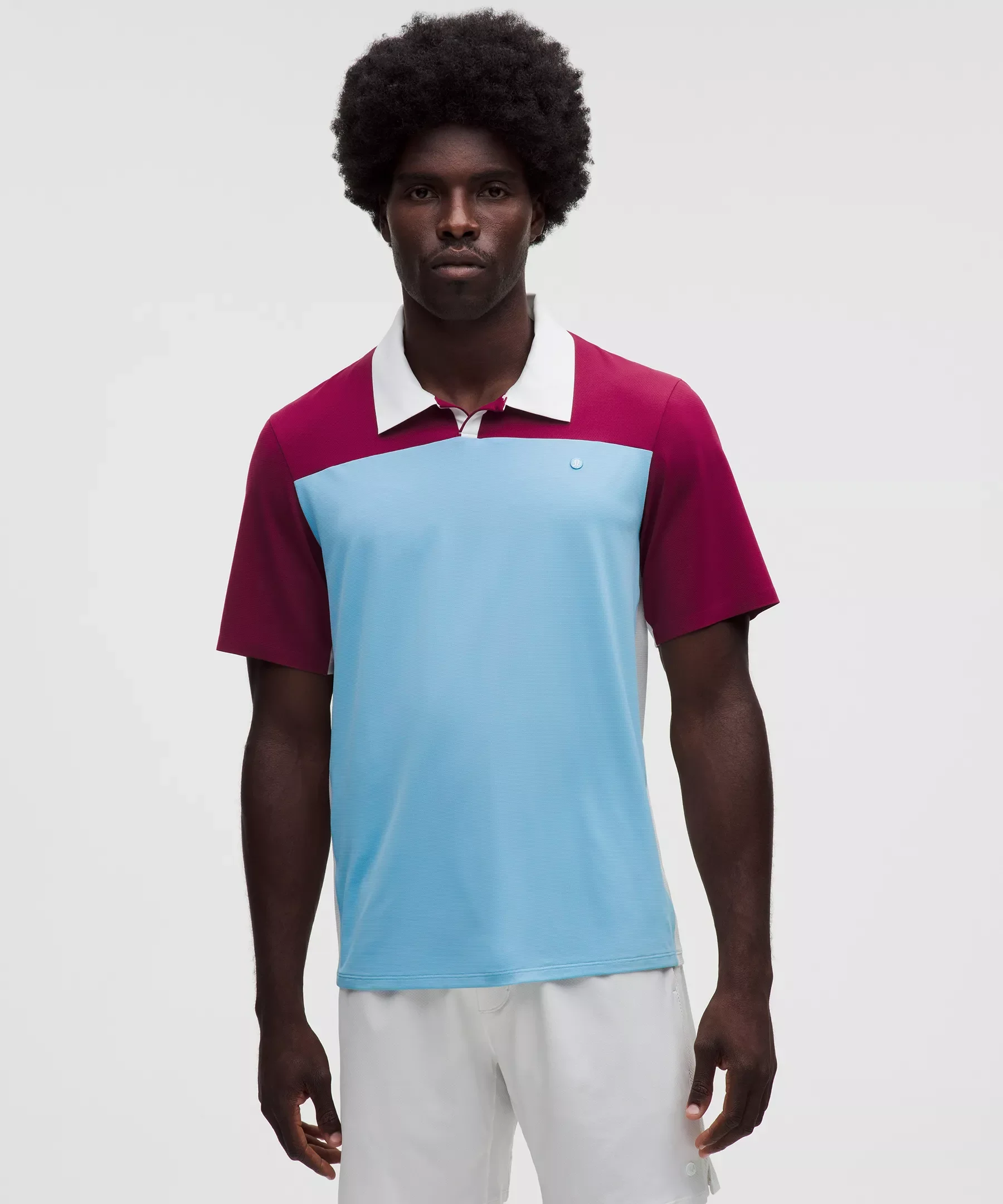 Mesh Pique Tennis Polo Shirt - 1