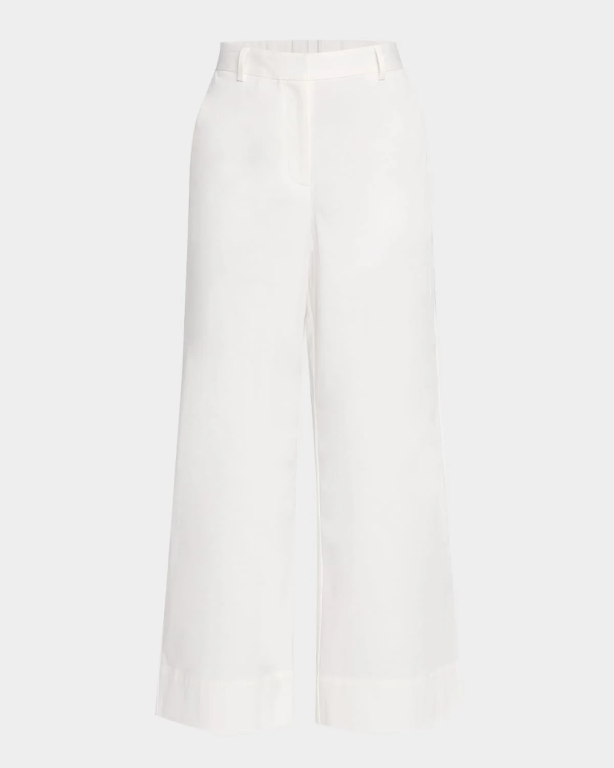 Cropped Organic Cotton Twill Trousers - 1