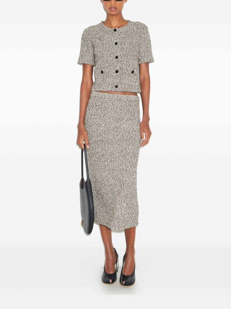 TORY BURCH tweed button cardigan outlook
