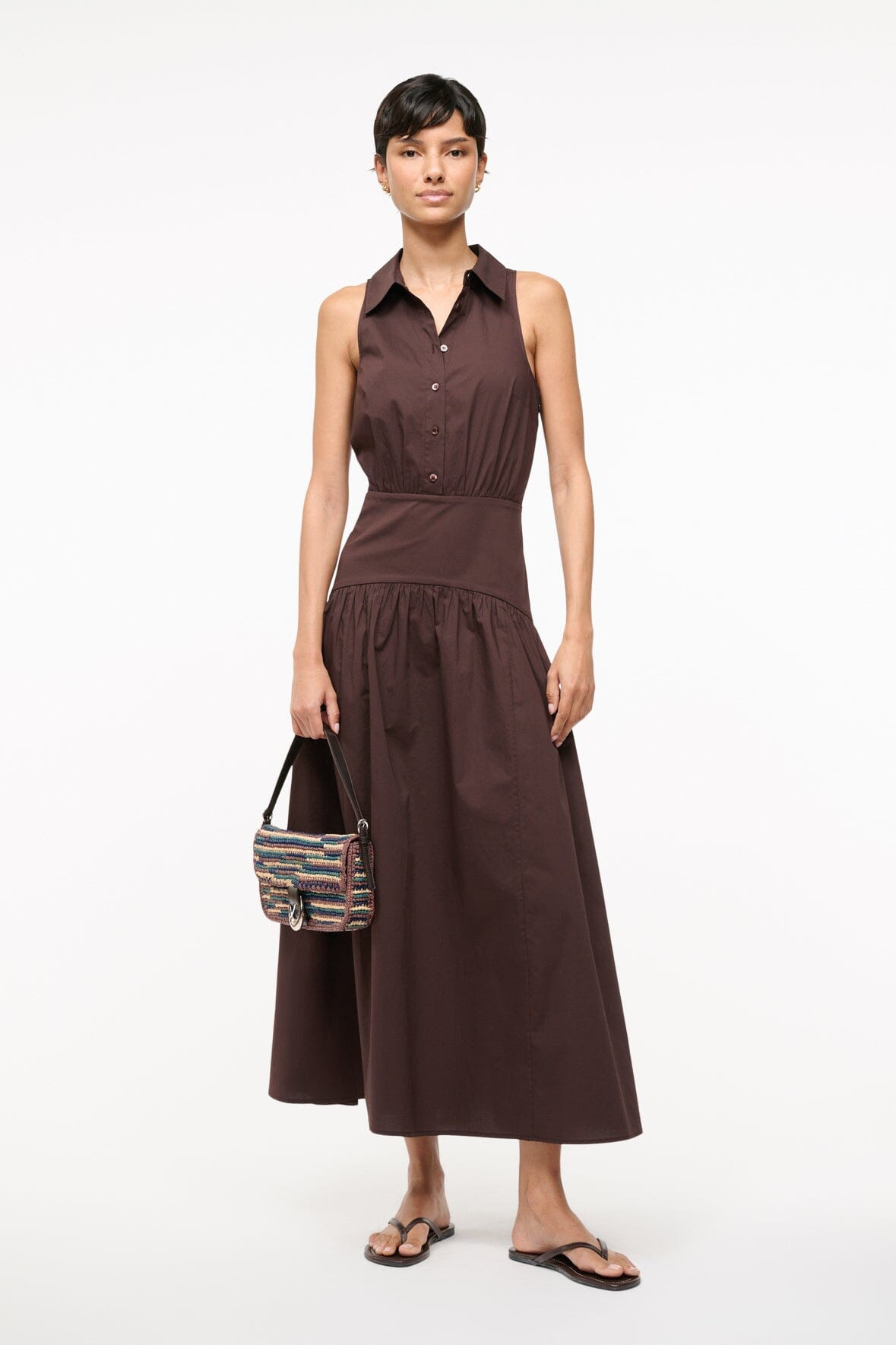 STAUD ROMY DRESS EARTH - 2