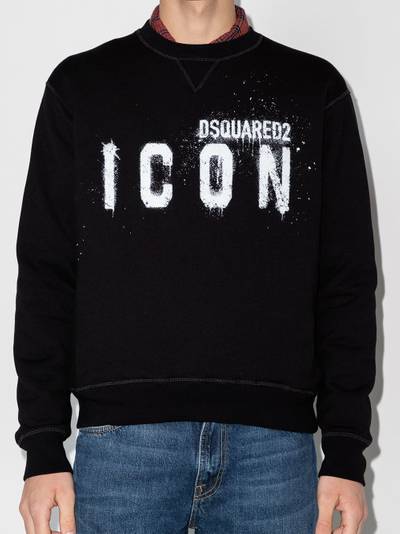 DSQUARED2 Spray Icon crew-neck sweatshirt outlook