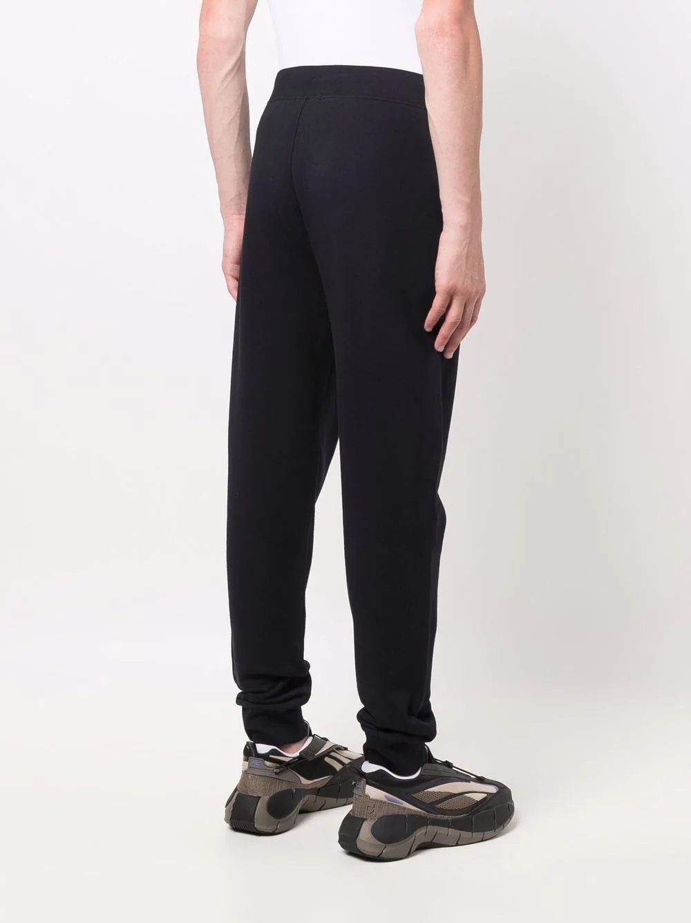 Lens-detail cotton track pants - 4