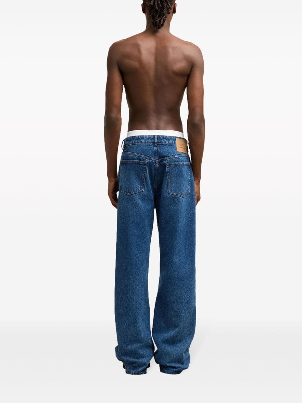 logo patch loose-fit jeans - 4