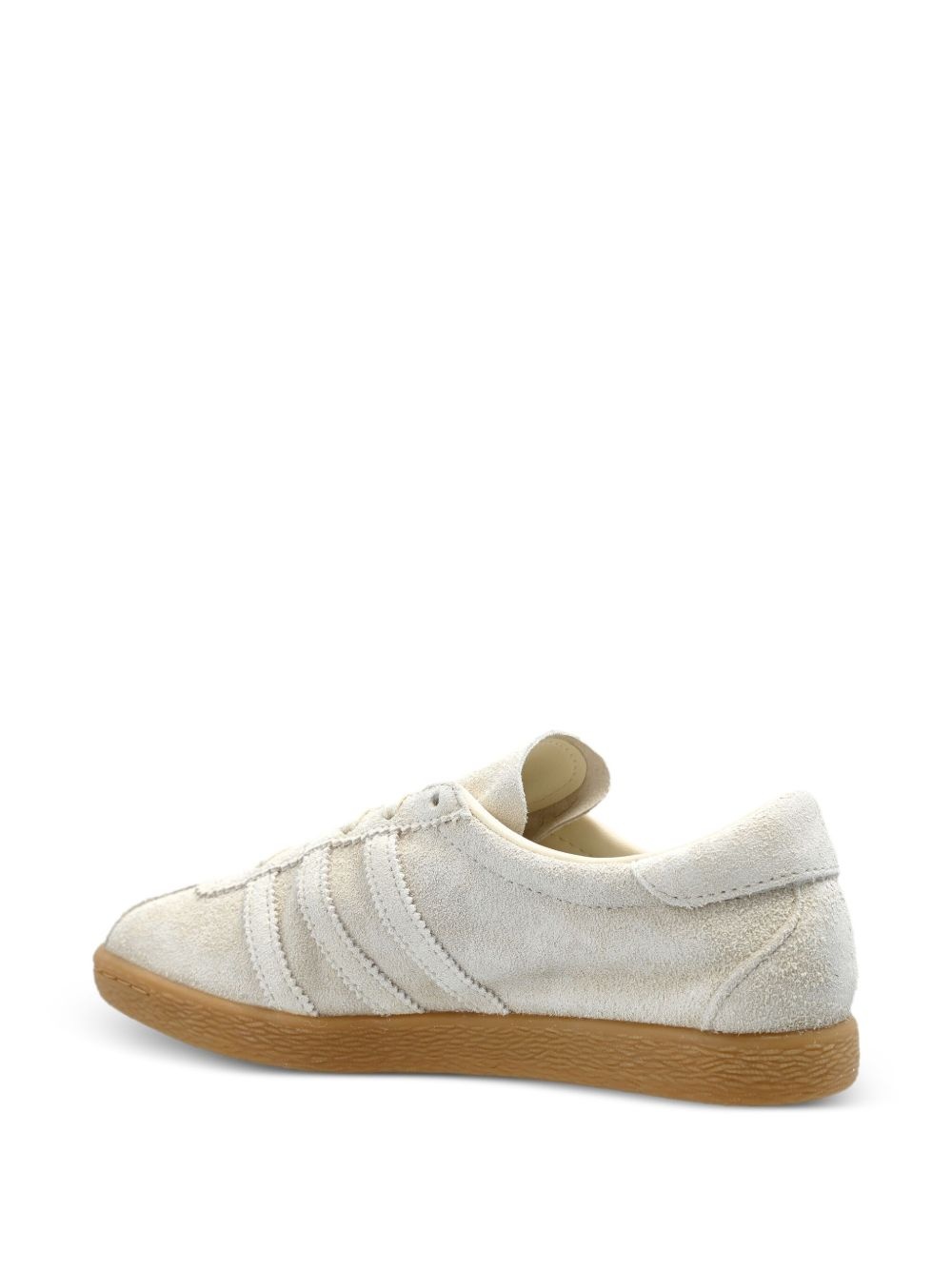 Tobacco suede low-top sneakers - 3