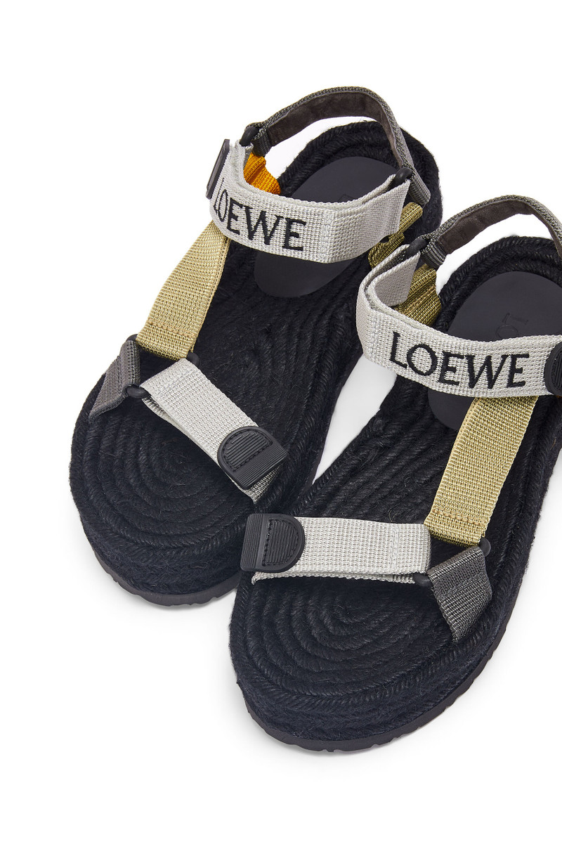 Strappy espadrille in nylon 4