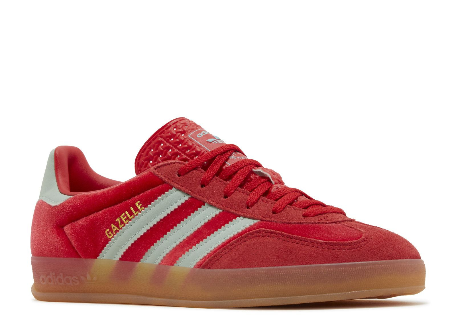 WMNS GAZELLE INDOOR 'BETTER SCARLET GREEN VELVET' - 2