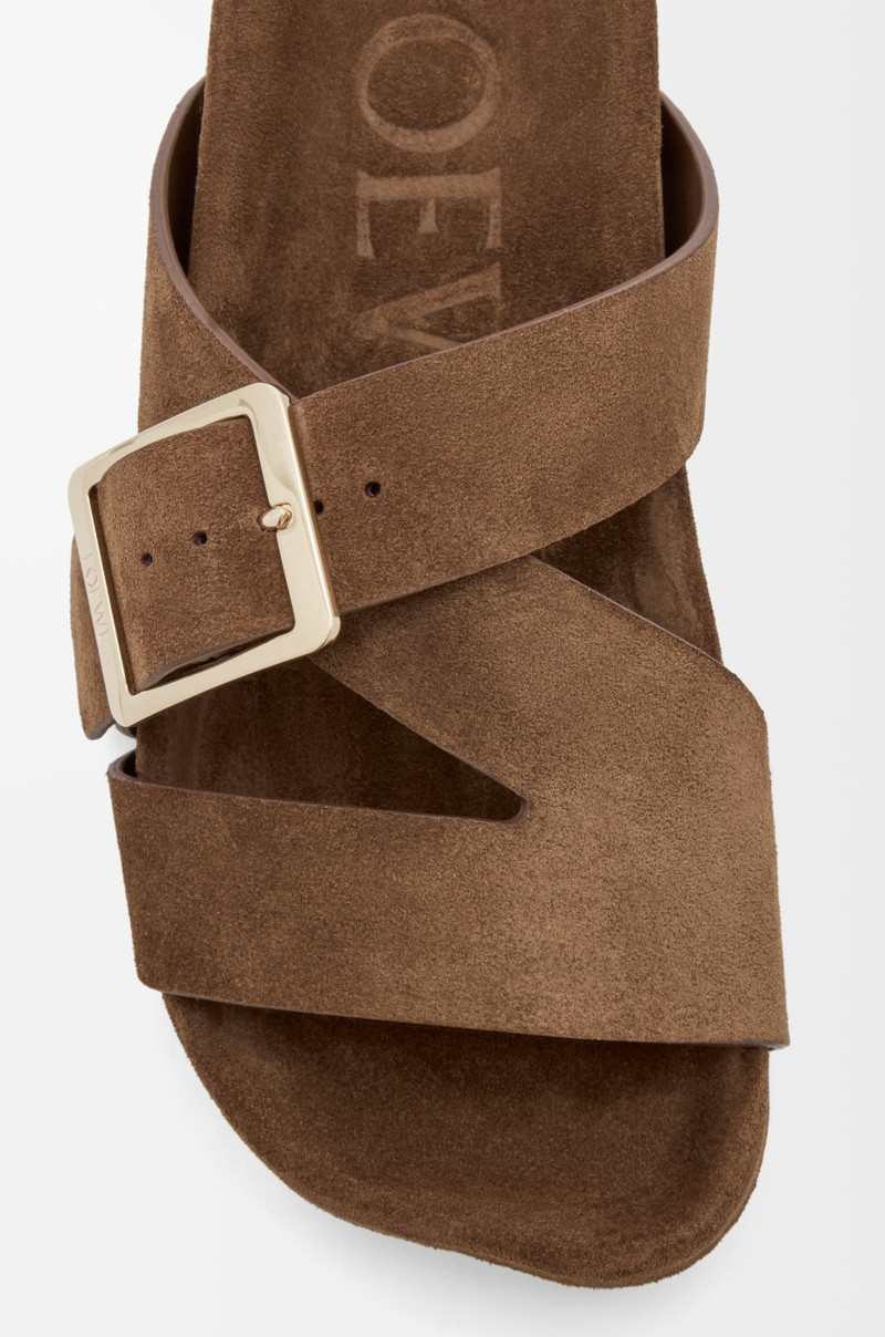 Ease Buckle slide in suede 5