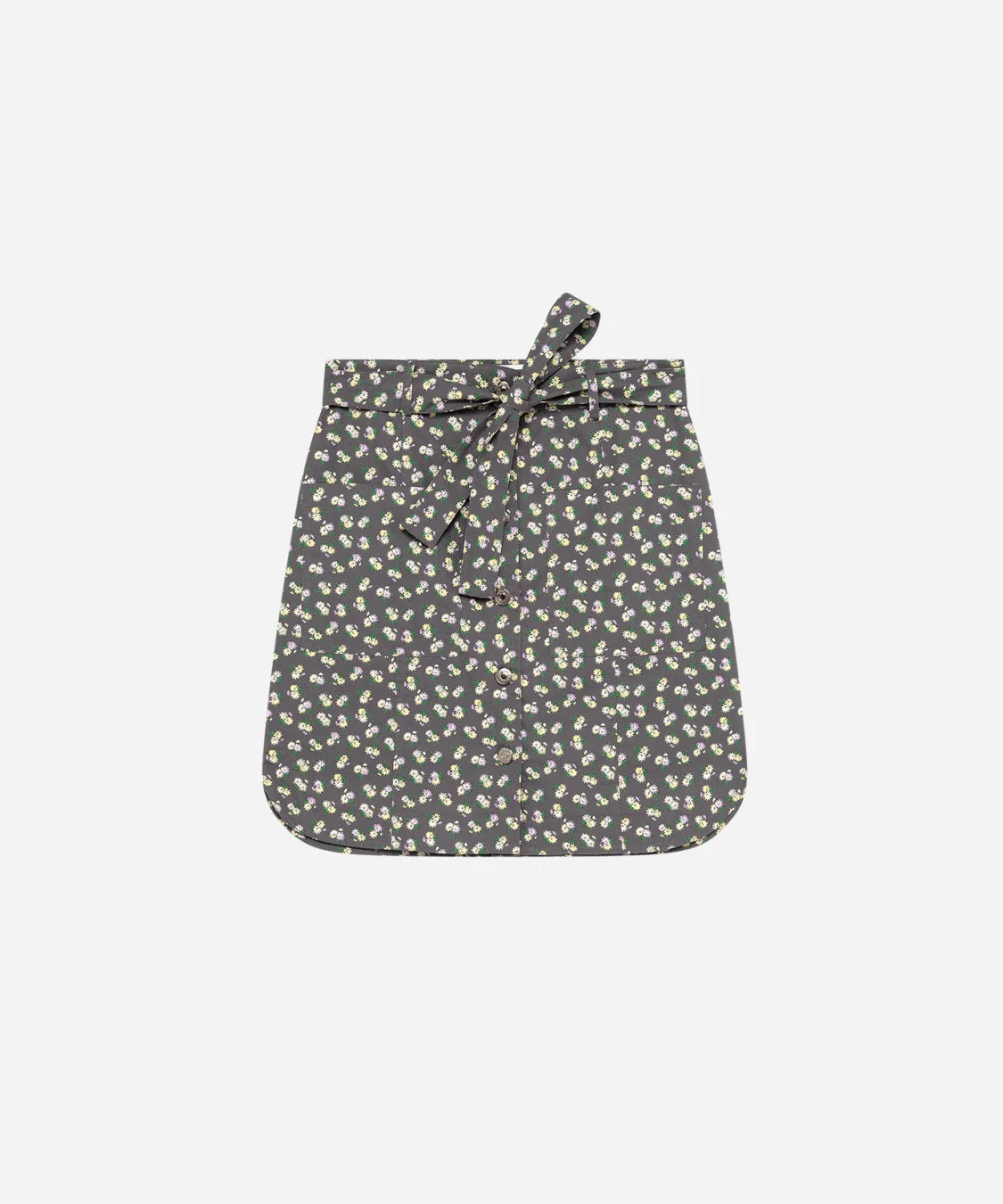 Printed poplin skirt - 1