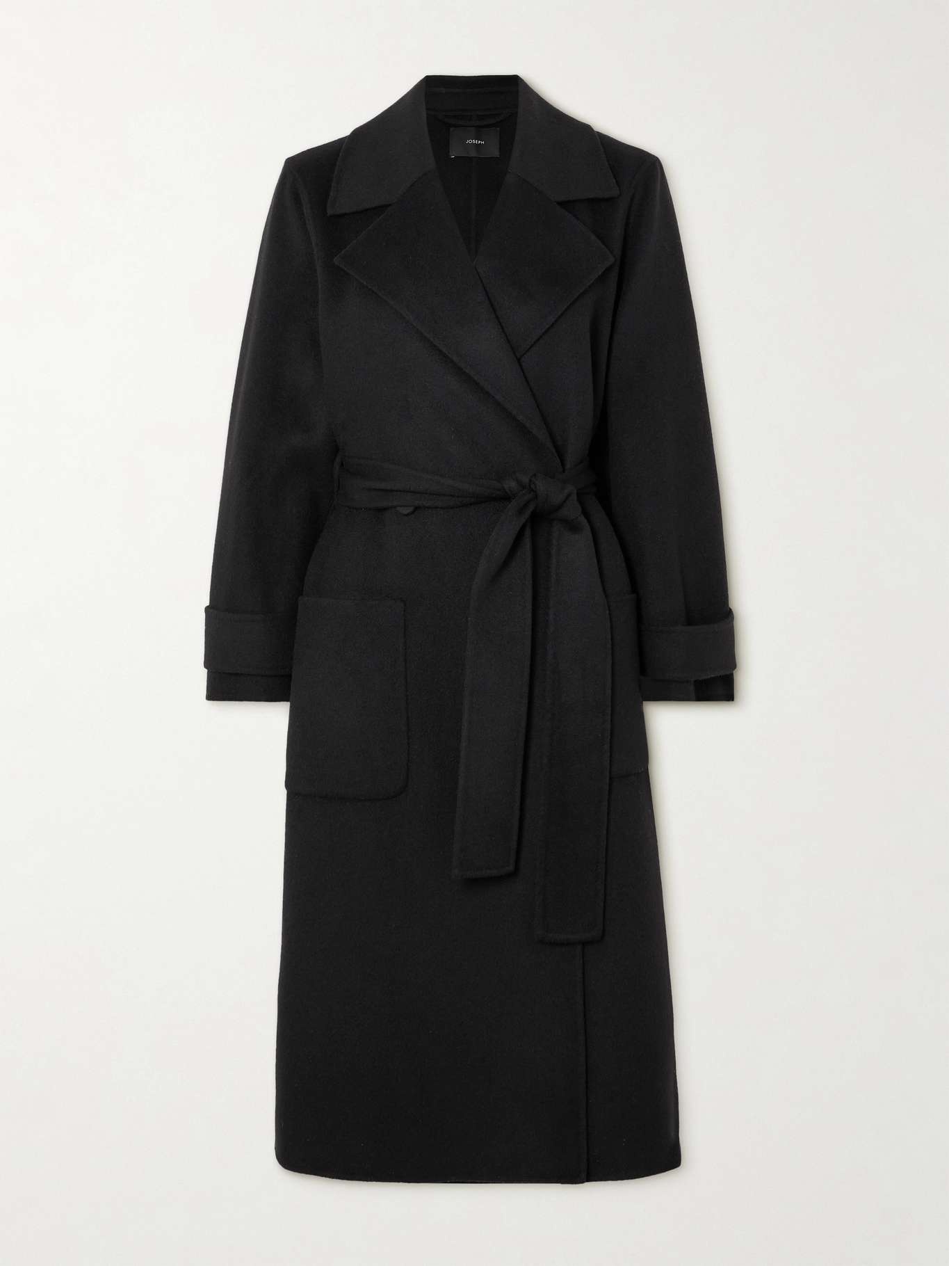 Arline belted double-breasted wool and cashmere-blend coat - 1