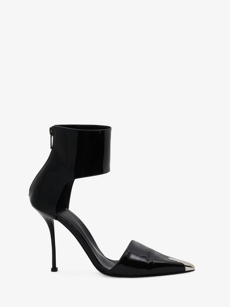 Women's Harness Punk Pump in Black/silver - 1