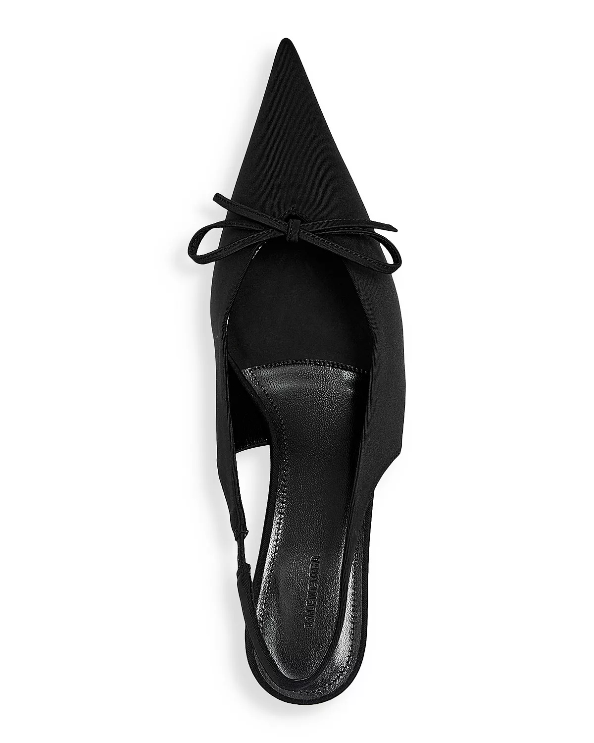 Women's Knife Bow Slingback Kitten Heel Pumps - 3
